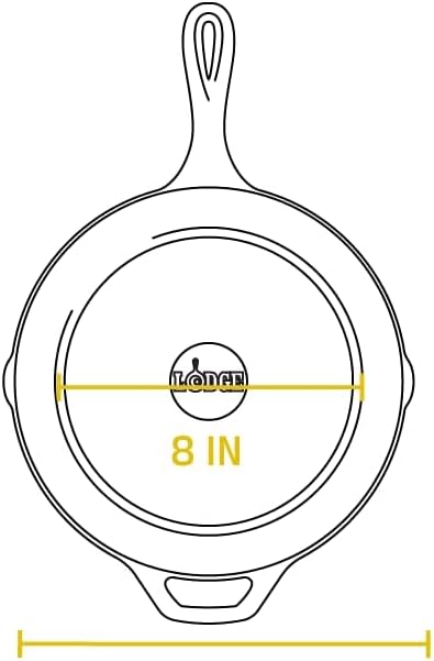 Lodge 10.25 Inch Cast Iron Pre-Seasoned Skillet – Signature Teardrop Handle - Use in the Oven, on the Stove, on the Grill, or Over a Campfire, Black