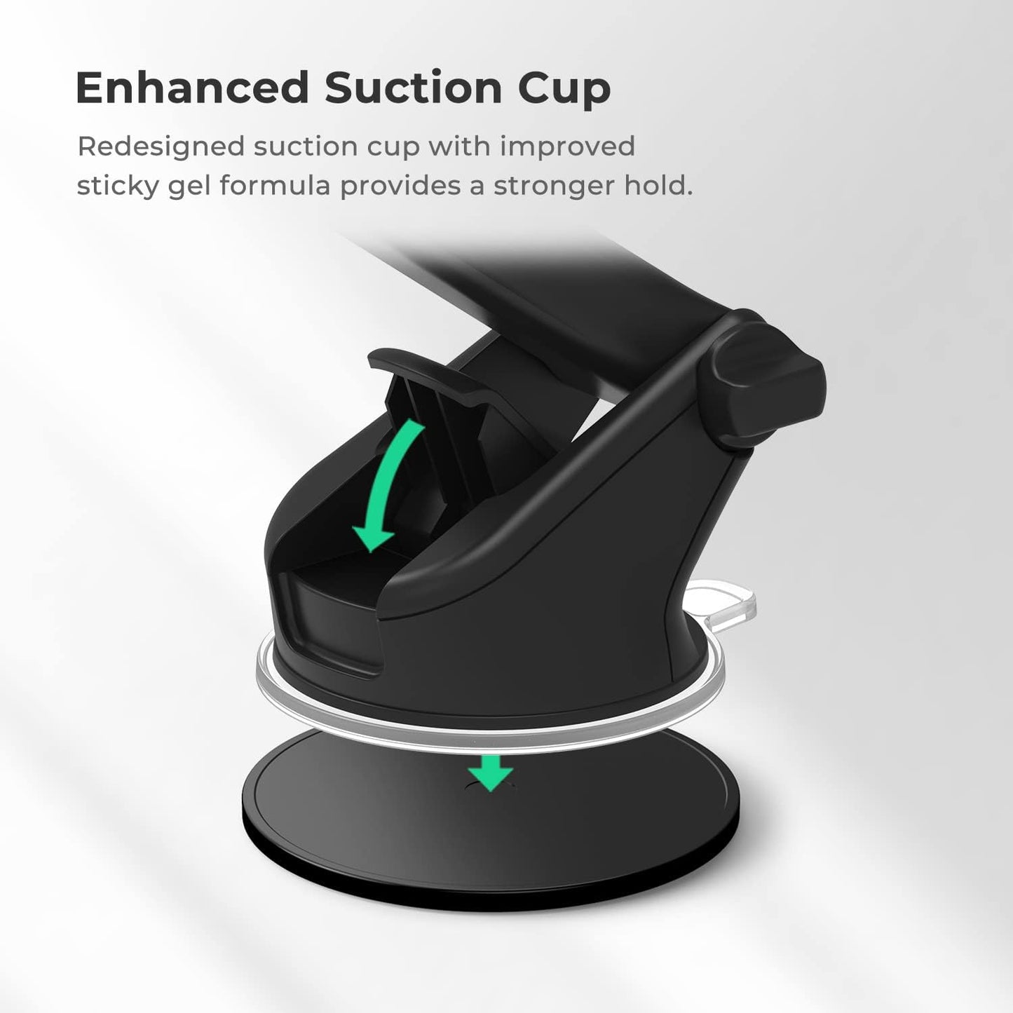 iOttie Easy One Touch 5 Dashboard & Windshield Universal Car Mount Phone Holder Desk Stand with Suction Cup Base and Telescopic Arm for iPhone, Samsung, Google, Huawei, Nokia, other Smartphones