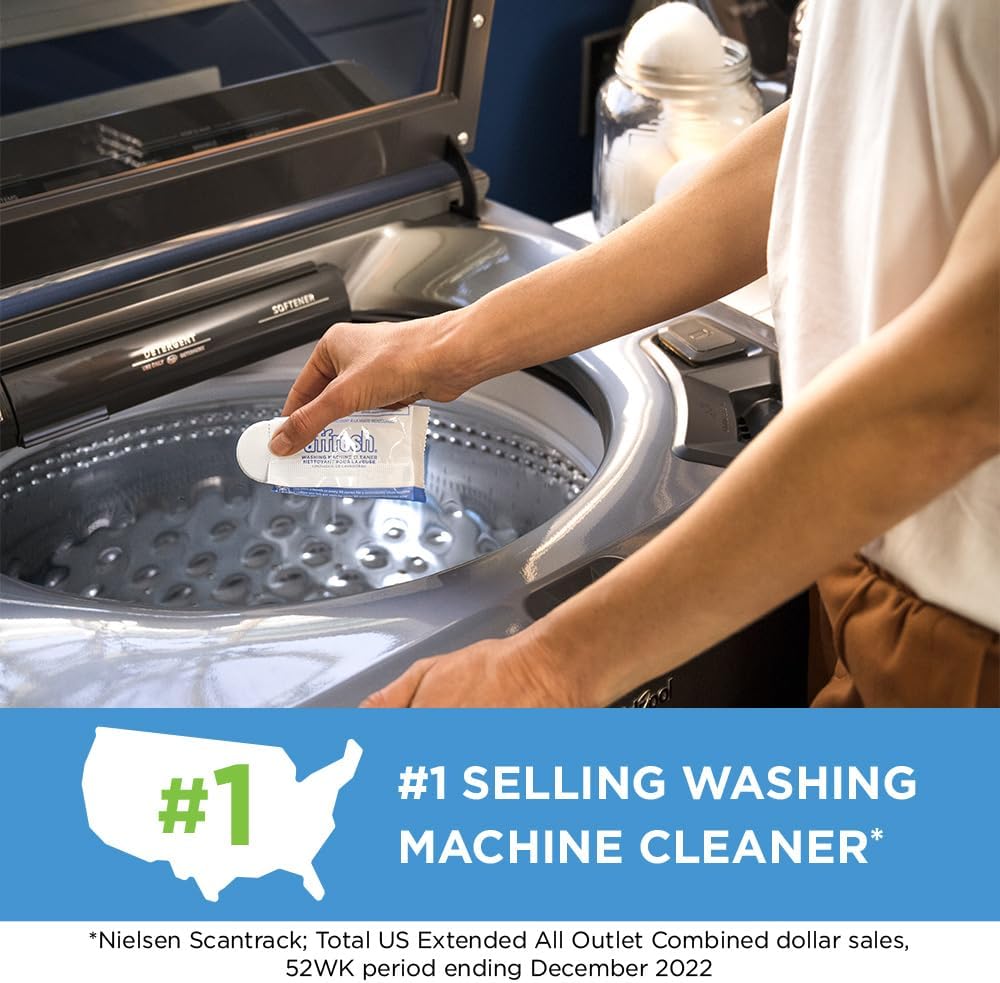 Affresh Washing Machine Cleaner, 6 Month Supply, Cleans Front Load and Top Load Washers, Including HE