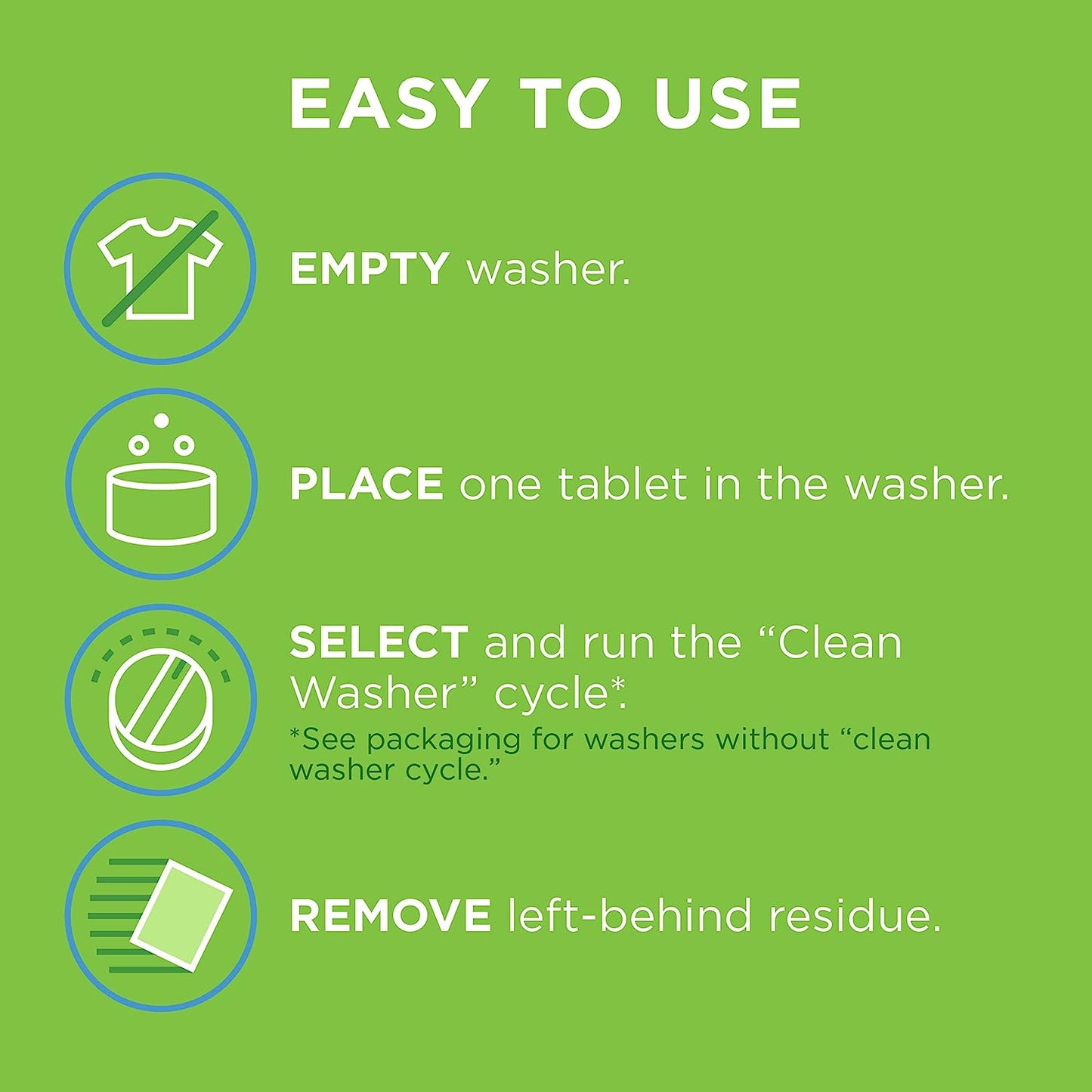Affresh Washing Machine Cleaner, Cleans Front Load and Top Load Washers, Including HE, 3 Tablets