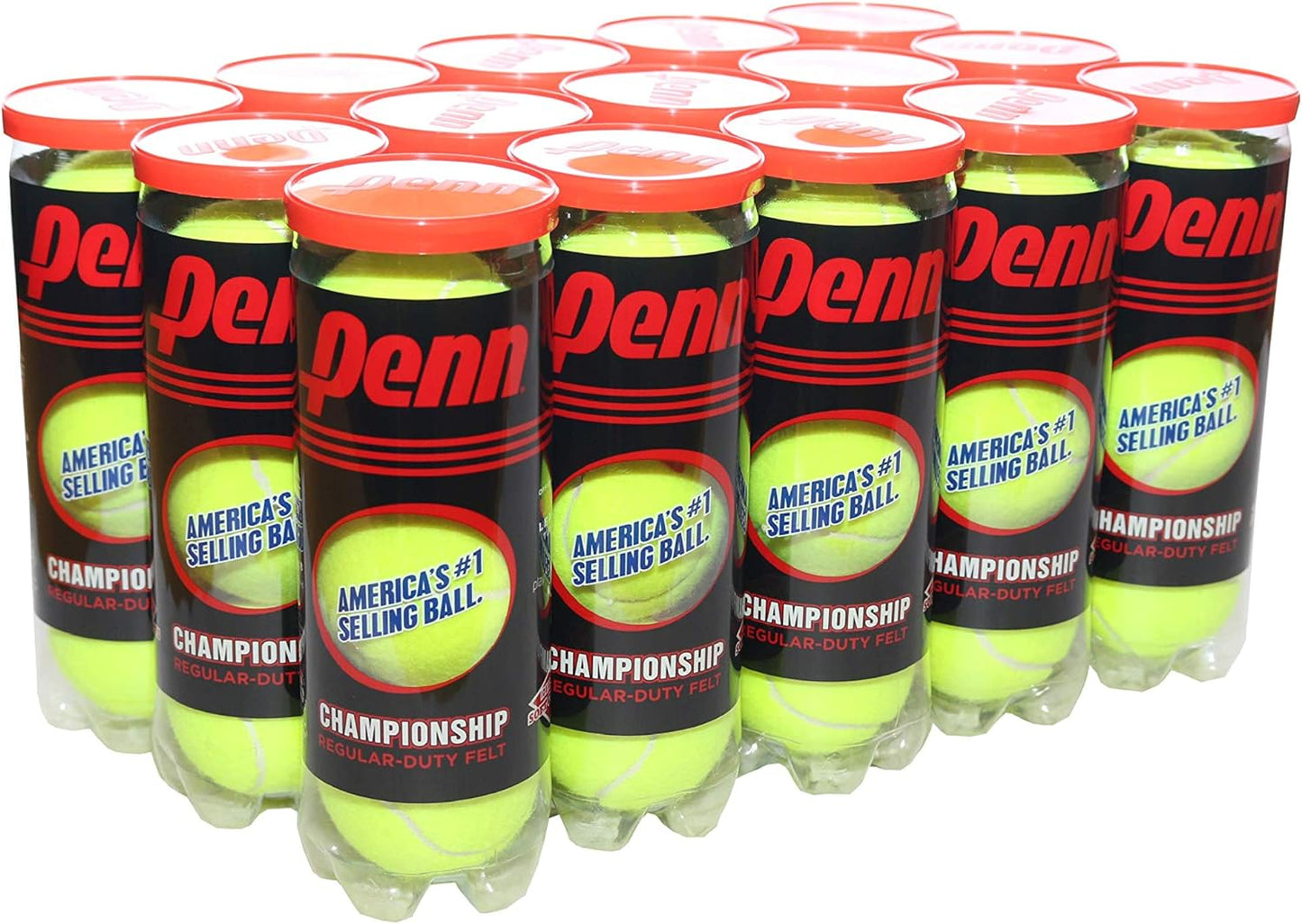 Penn Championship Tennis Balls - Regular Duty Felt Pressurized Tennis Balls
