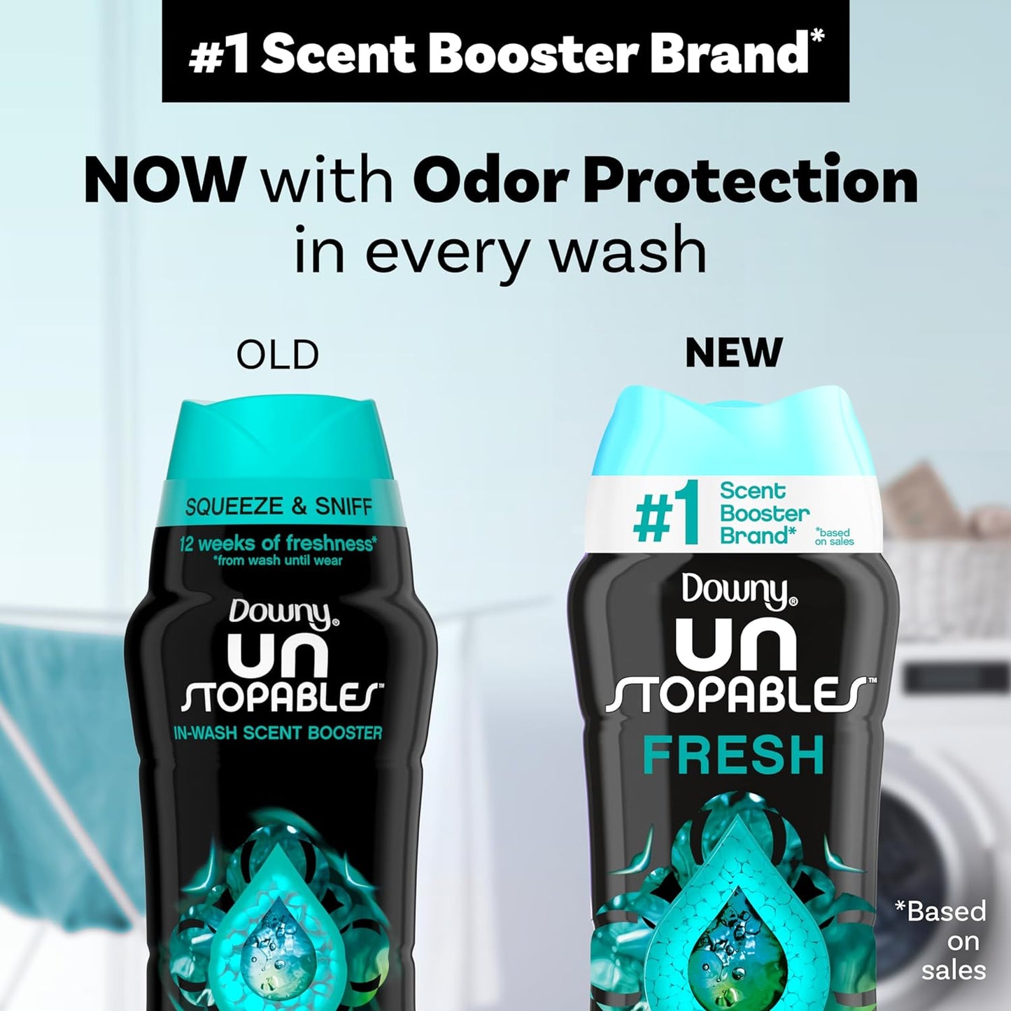 Downy Unstopables In-Wash Laundry Scent Booster Beads, Fresh, 24 oz