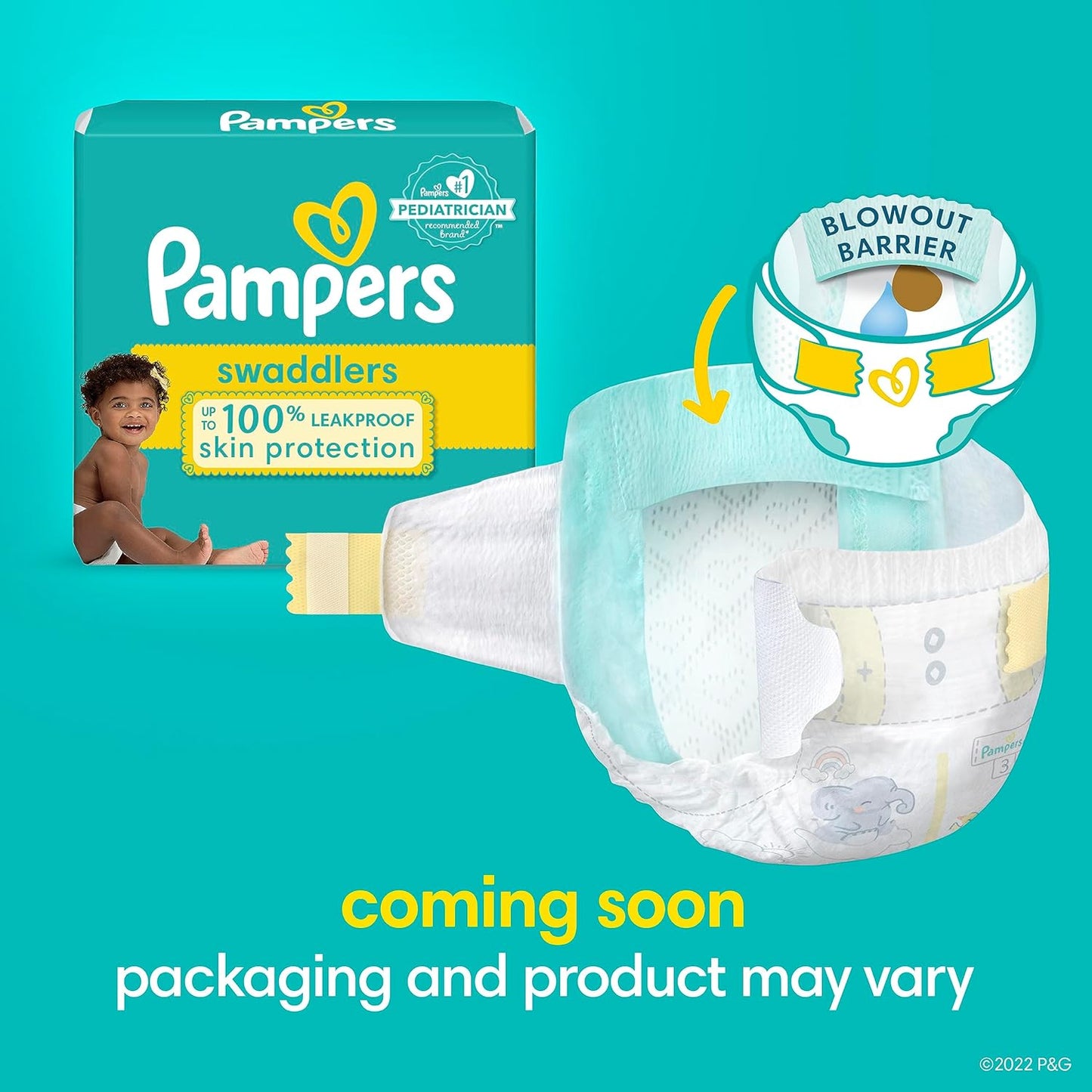 Pampers Swaddlers Diapers - Size 4, 100 Count, Ultra Soft Disposable Baby Diapers
