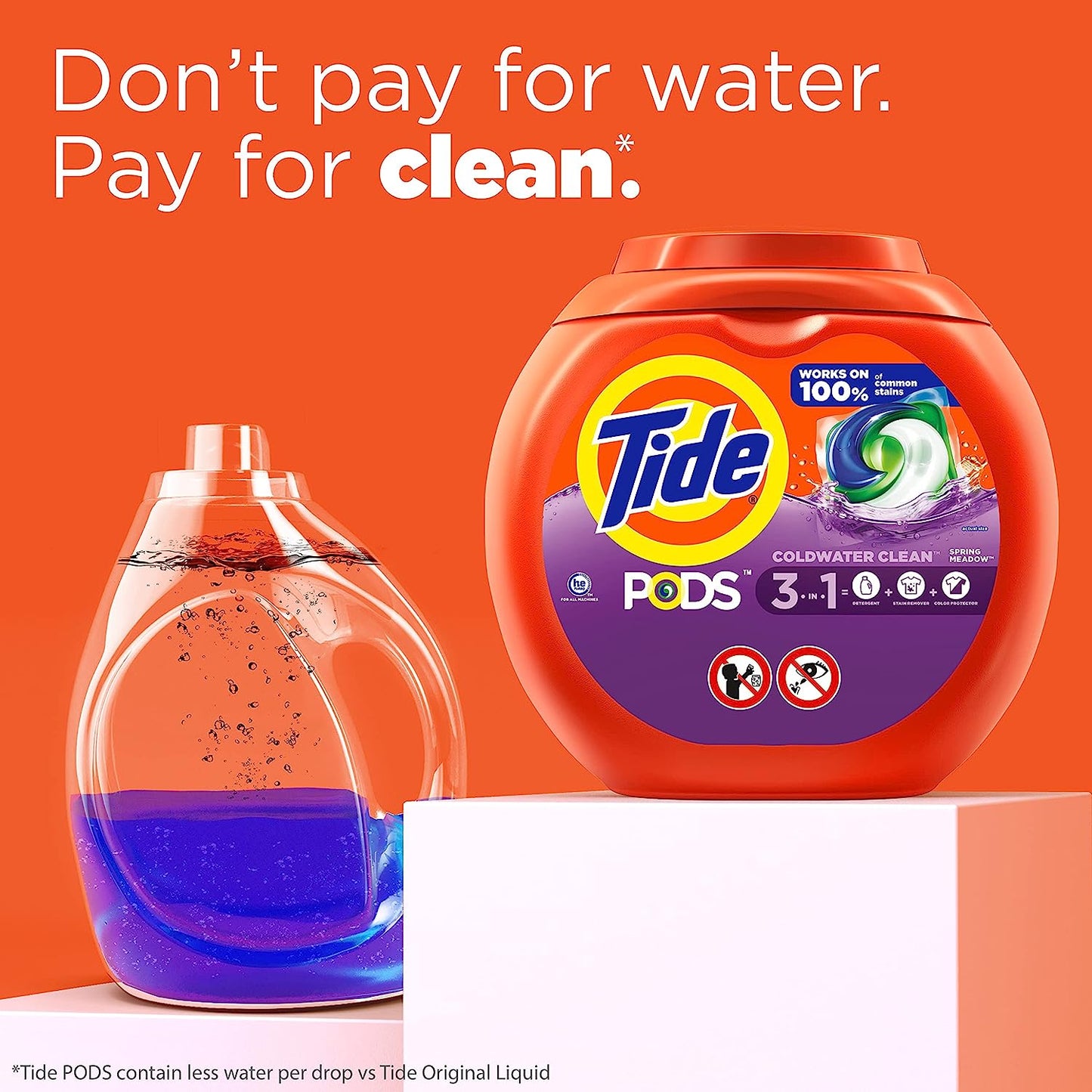 Tide PODS Laundry Detergent Soap Pods, Spring Meadow Scent, 112 count