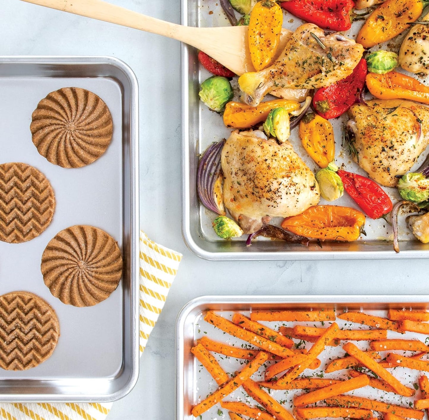 Nordic Ware 3 Piece Baker's Delight Set, 1 Pack, Aluminum