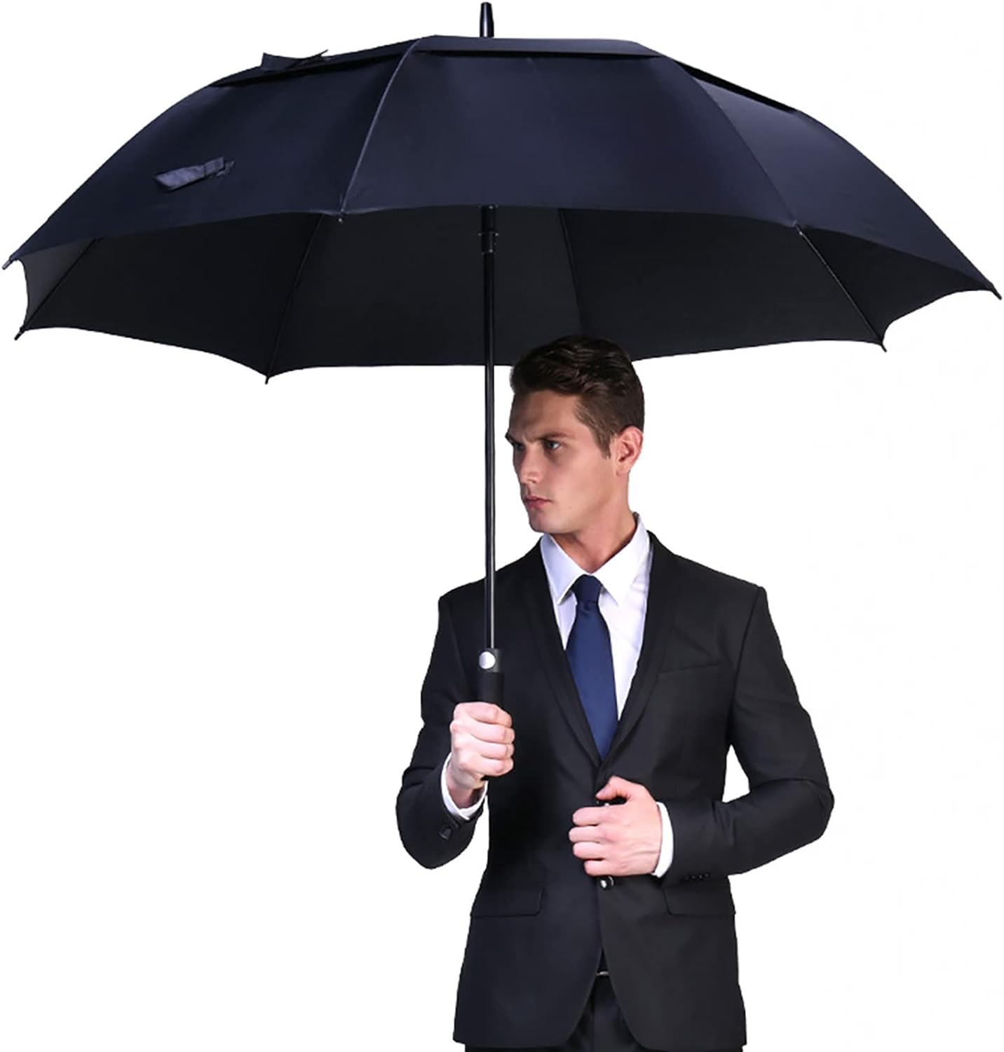 G4Free 47/54/62/68 Inch Automatic Open Golf Umbrella Oversize Extra Large Double Canopy Vented Windproof Waterproof Stick Umbrellas