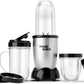 Magic Bullet Blender, Small, Silver, 11 Piece Set