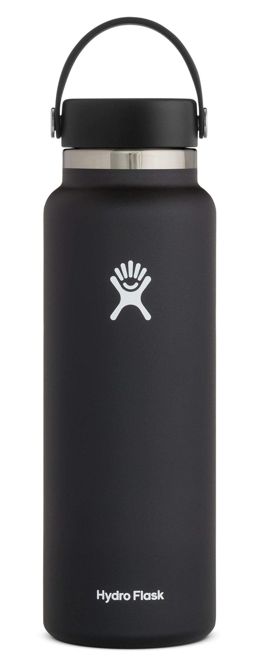 Hydro Flask Stainless Steel Wide Mouth Water Bottle with Flex Cap and Double-Wall Vacuum Insulation