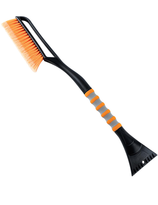 AstroAI 27 Inch Snow Brush and Detachable Ice Scraper with Ergonomic Foam Grip for Cars, Trucks, SUVs (Heavy Duty ABS, PVC Brush)