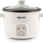Aroma Housewares 4-Cups (Cooked) / 1Qt. Rice & Grain Cooker (ARC-302NG), White
