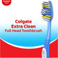 Colgate Extra Clean Toothbrush, Soft Toothbrush for Adults, 6 Count (Pack of 1), Packaging May Vary