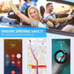COMSOON Bluetooth Receiver for Car, Noise Cancelling 3.5mm AUX Bluetooth Car Adapter, Wireless Audio Receiver for Home Stereo/Wired Headphones, Hands-Free Call, 16H Battery Life - Black+Silver