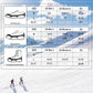 Crampons Ice Cleats Traction Snow Grips for Boots Shoes Women Men Kids Anti Slip 19 Stainless Steel Spikes Safe Protect for Hiking Fishing Walking Climbing Mountaineering