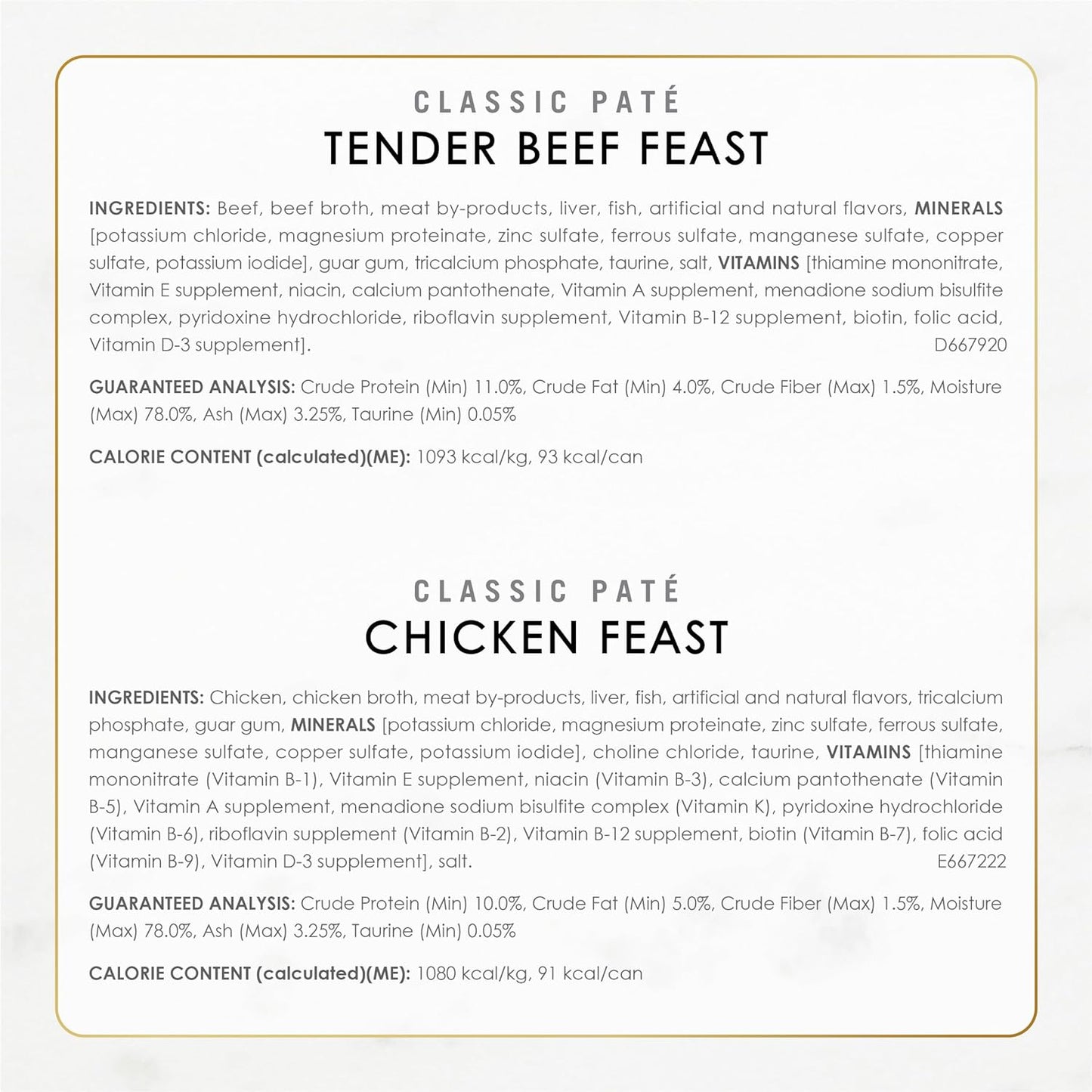 Fancy Feast Poultry and Beef Feast Classic Pate - (30) 3 oz. Cans