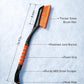 AstroAI 27 Inch Snow Brush and Detachable Ice Scraper with Ergonomic Foam Grip for Cars, Trucks, SUVs (Heavy Duty ABS, PVC Brush)