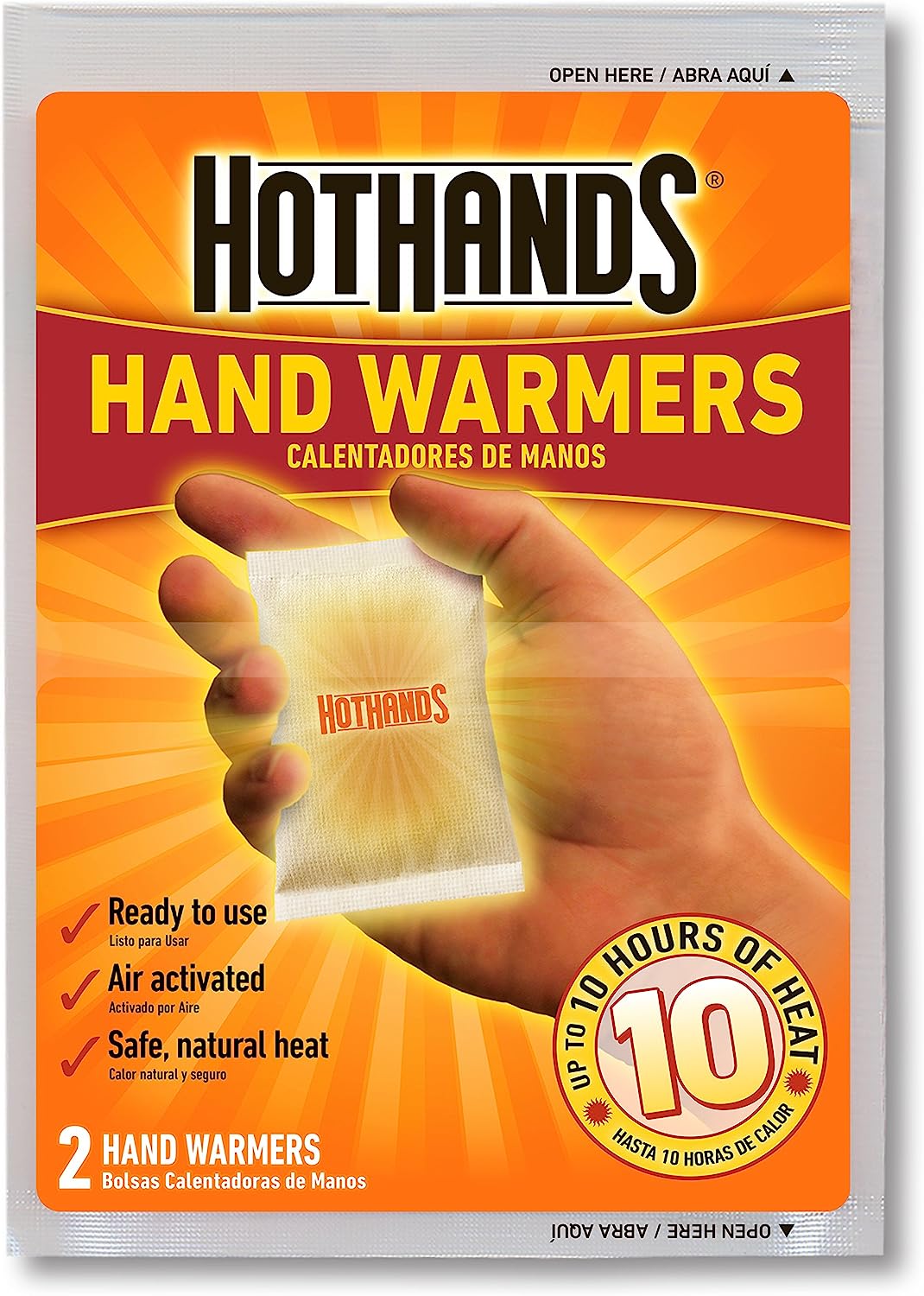 HotHands Hand Warmers - Long Lasting Safe Natural Odorless Air Activated Warmers - Up to 10 Hours of Heat - 40 Pair